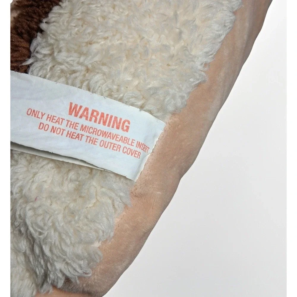 Aroma Home Graham Cracker Smores Microwaveable Heatable Plush Pillow Brown Tan